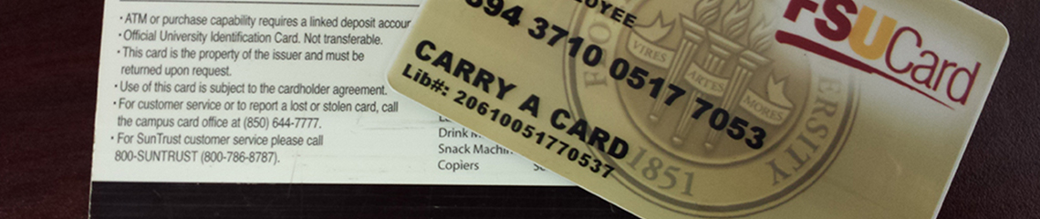 Front and Back of FSU card