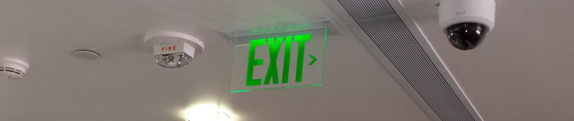 Exit sign